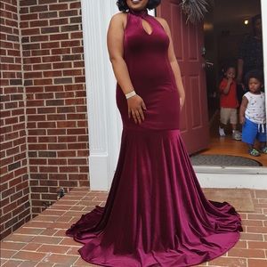 Burgundy Prom Dress